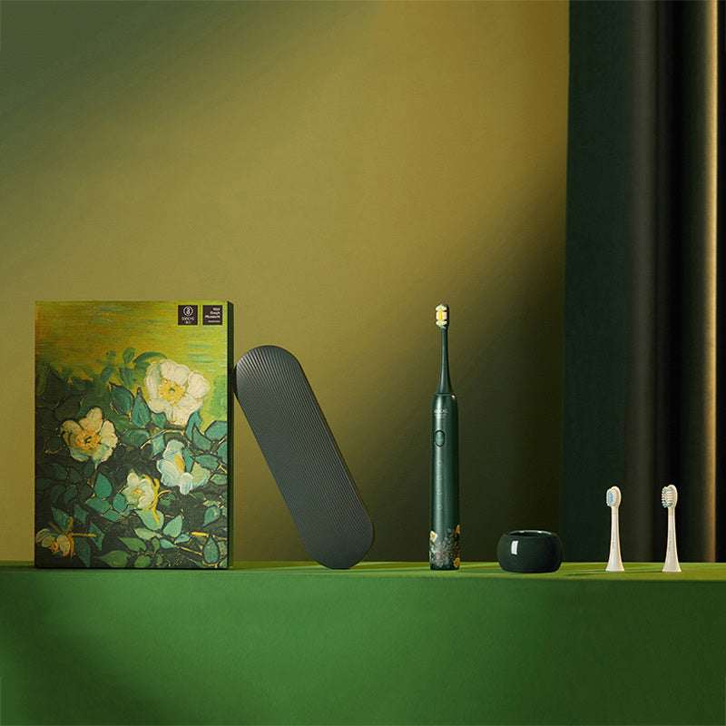 Green Rose Gift Box Sonic Electric Toothbrush