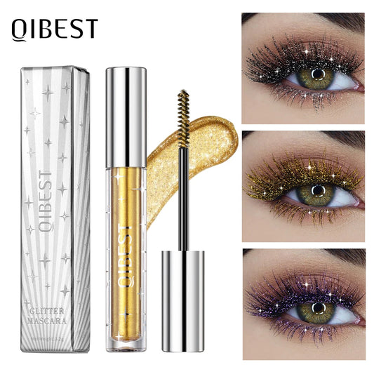 Diamond Glitter Mascara Long Lasting Quick Dry Curling Extension Eyelashes