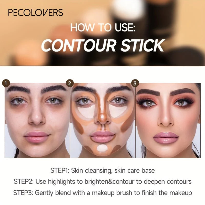 Highlighter Bronzer Stick Face Brightening Blusher Rouge Concealer Pen Long Lasting Corrector Skin Tone Nose Shadow Contouring