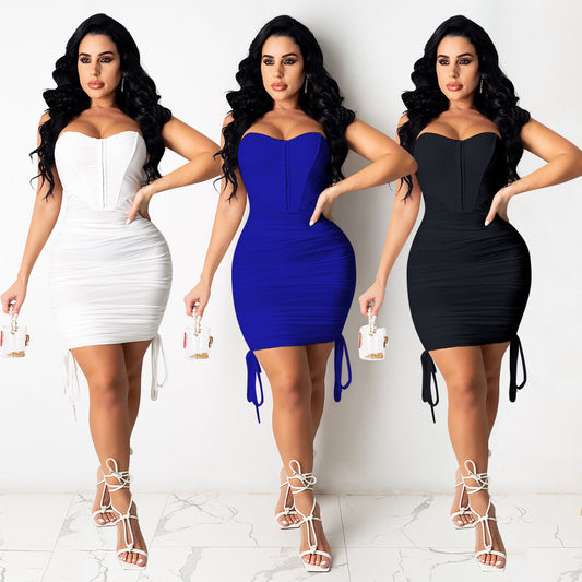 Women's Hip Skirt Chest-wrapped Dress